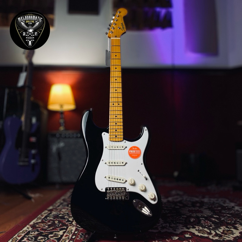 GITAR ELECTRIC SQUIER CLASSIC VIBE 50s MAPLE FB BLACK