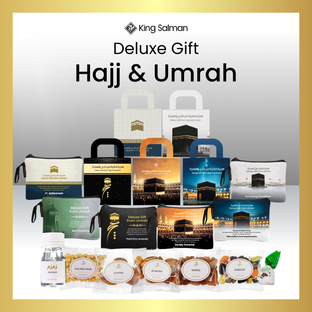 

OLEH-OLEH UMROH & HAJI PREMIUM | King Salman Deluxe Gift | FREE CUSTOM Tulisan & Nama | Terlaris