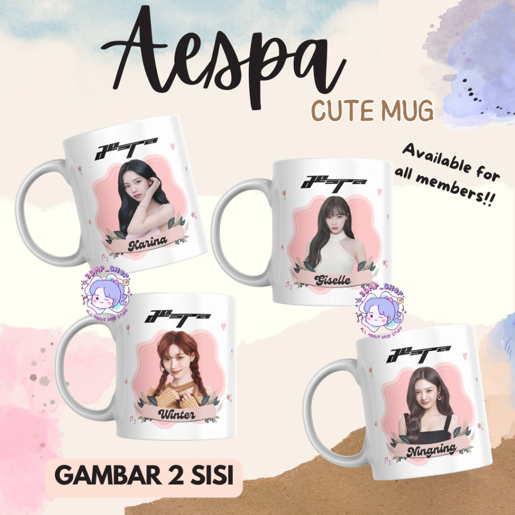 

[MOHON TAMBAH BUBLE WRAP] MUG GELAS CANGKIR AESPA