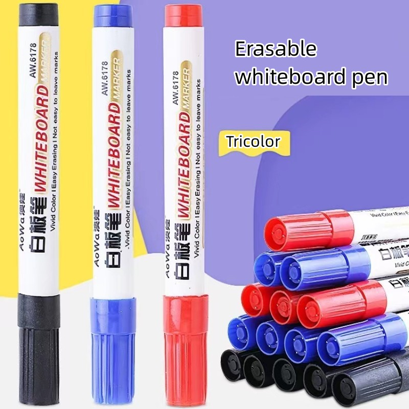 

(1pc) Spidol Whiteboard Marker Papan Tulis Putih Bisa Dapat Dihapus Warna Hitam Biru Merah