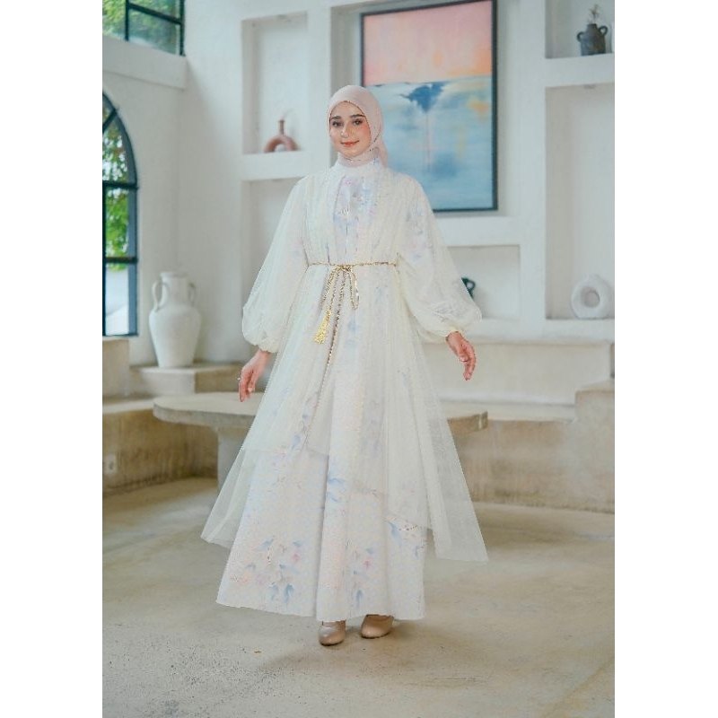 Miamore - gamis outer 2 in 1 outer tile model terbaru original miamore