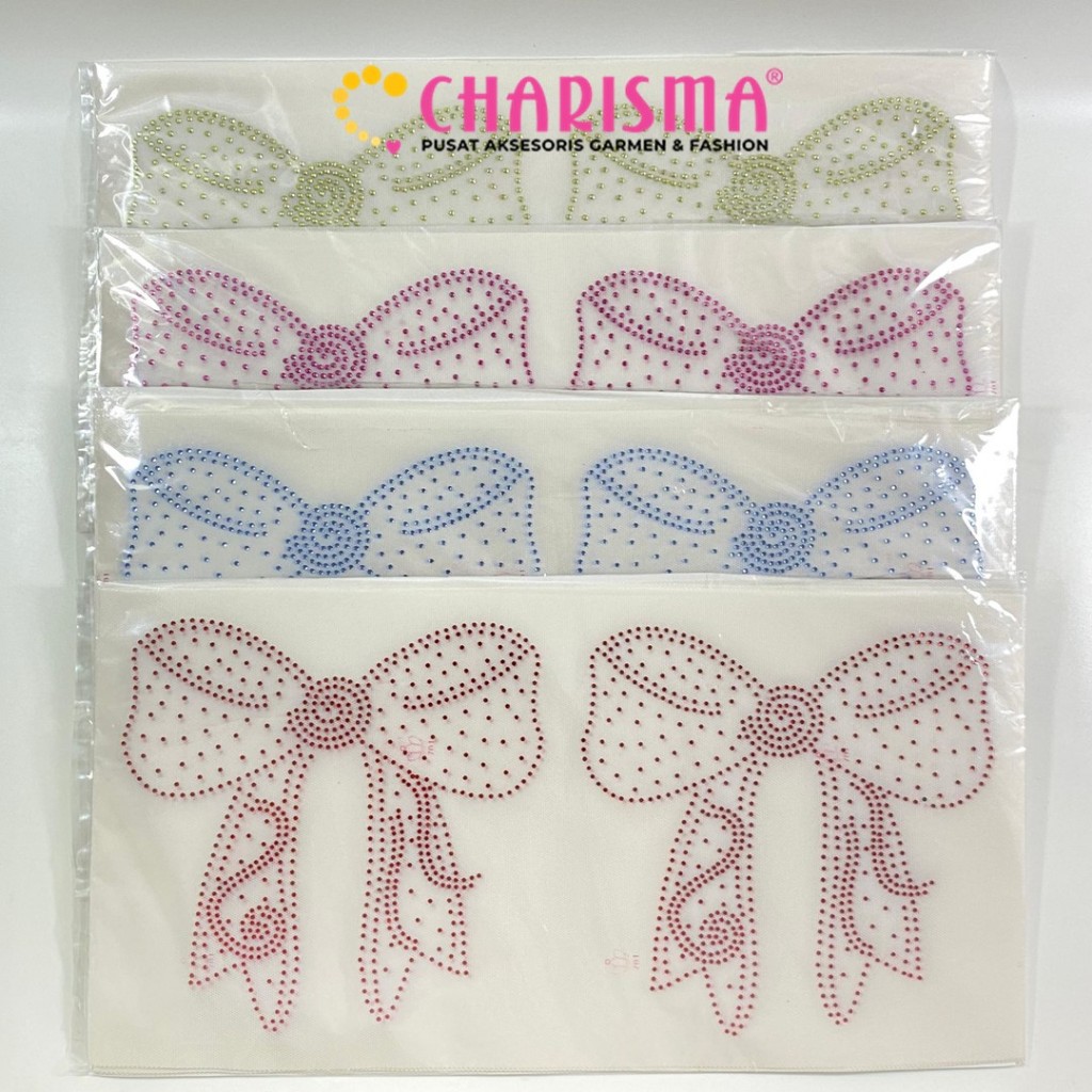Charisma Mote Gosok Motif - Mote Gosok PITA / Aksesoris Baju / Hotfix - Harga Per Lembar