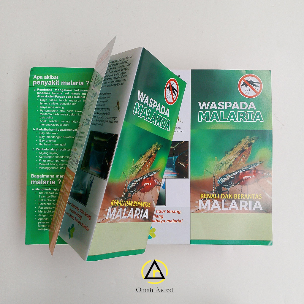 

Leaflet Waspada Malaria - Leaflet Penyakit Gigitan Nyamuk - Brosur