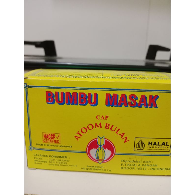 

Bumbu Masak Cap Atom Bulan 1 Box isi 12 Sachet