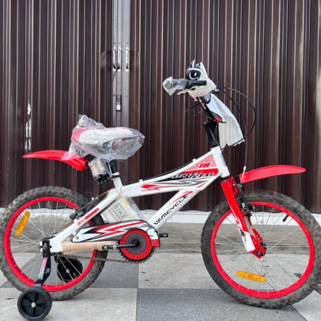 Premium Quality Sepeda Anak BMX 18 Inch Wimcycle Street Metal (Ban Pompa) Rem V Brake Free Bel