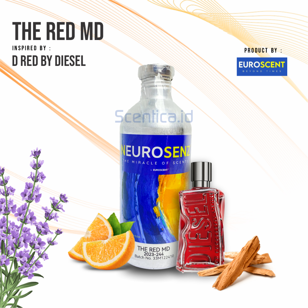 THE RED MD BIBIT PARFUM BY EURO SCENT KEMASAN SEGEL