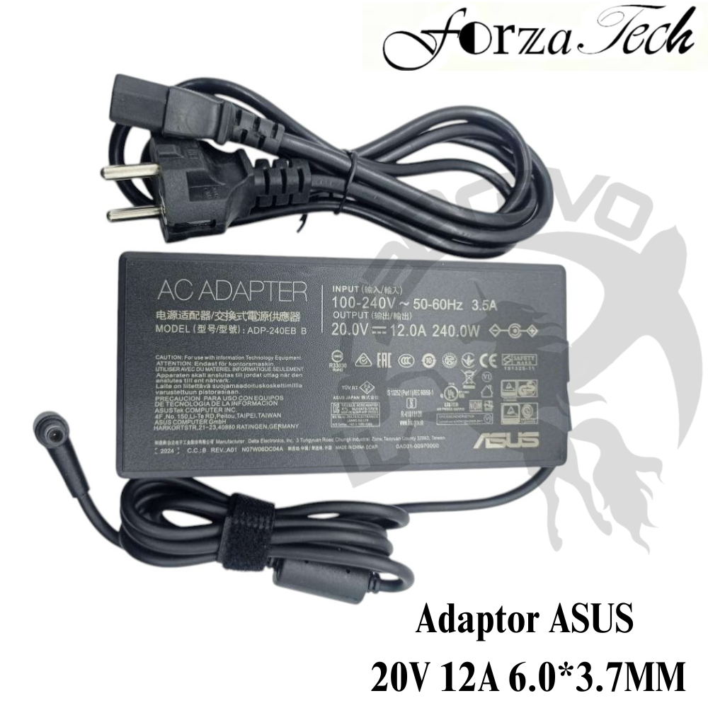 Adaptor Charger Casan Asus TUF Gaming A15 (2023) FA507XI FA507XV FA507XU FA507NV FA507NU 20V 12A 240