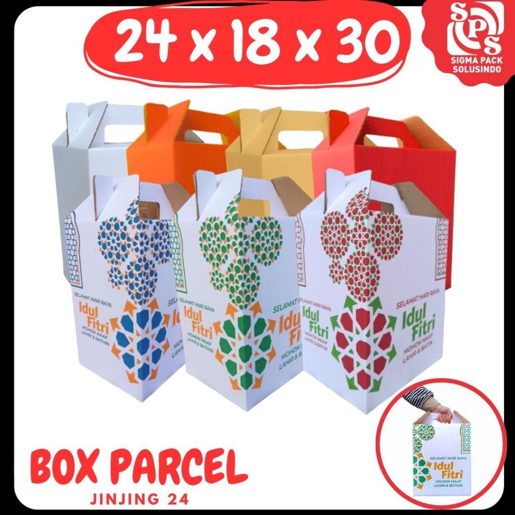 

Kardus Jinjing 24x18x30 Gable Box Ied Mubarok Idul Fitri Dus Parcel Lebaran Packing Kotak Kemasan Karton