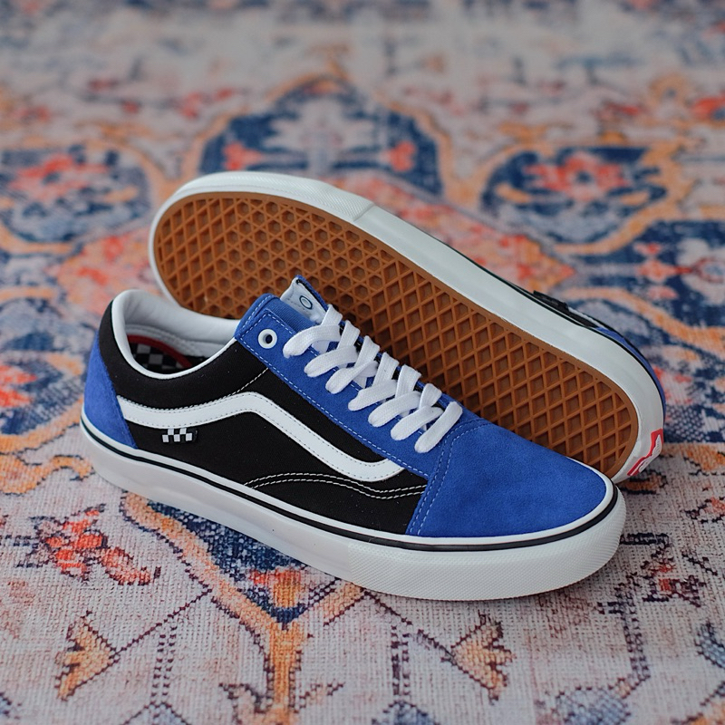 VANS OLD SKOOL PRO SKATE BLUE BLACK 100% ORIGINAL RESMI