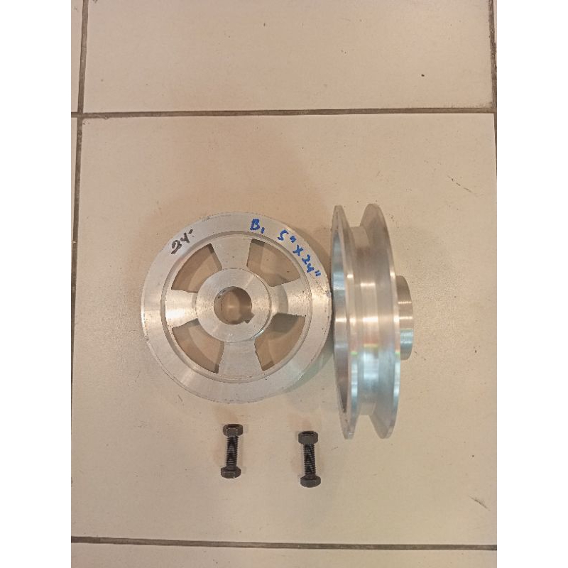 Pulley B1 5 inch As 30mm Puli Alumunium