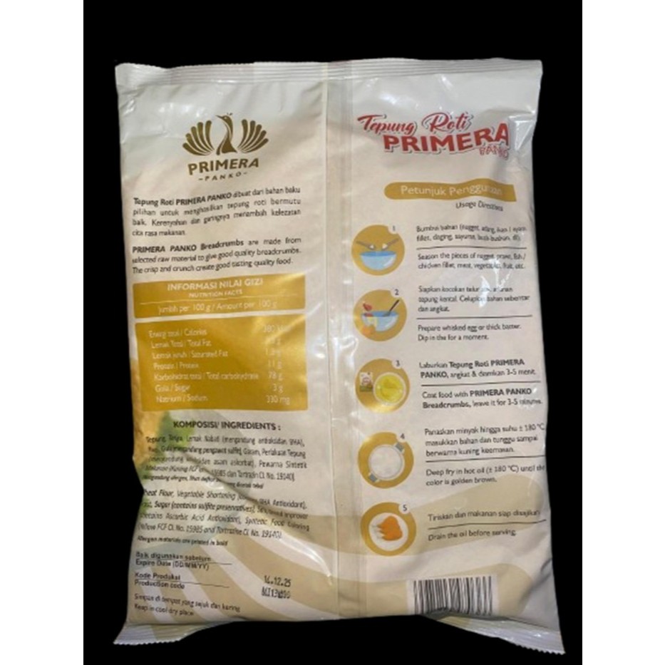 

RB TEPUNG PANIR BREADCRUMB 1 KG - PANIR MIX PRIMERA PANCO REPACK