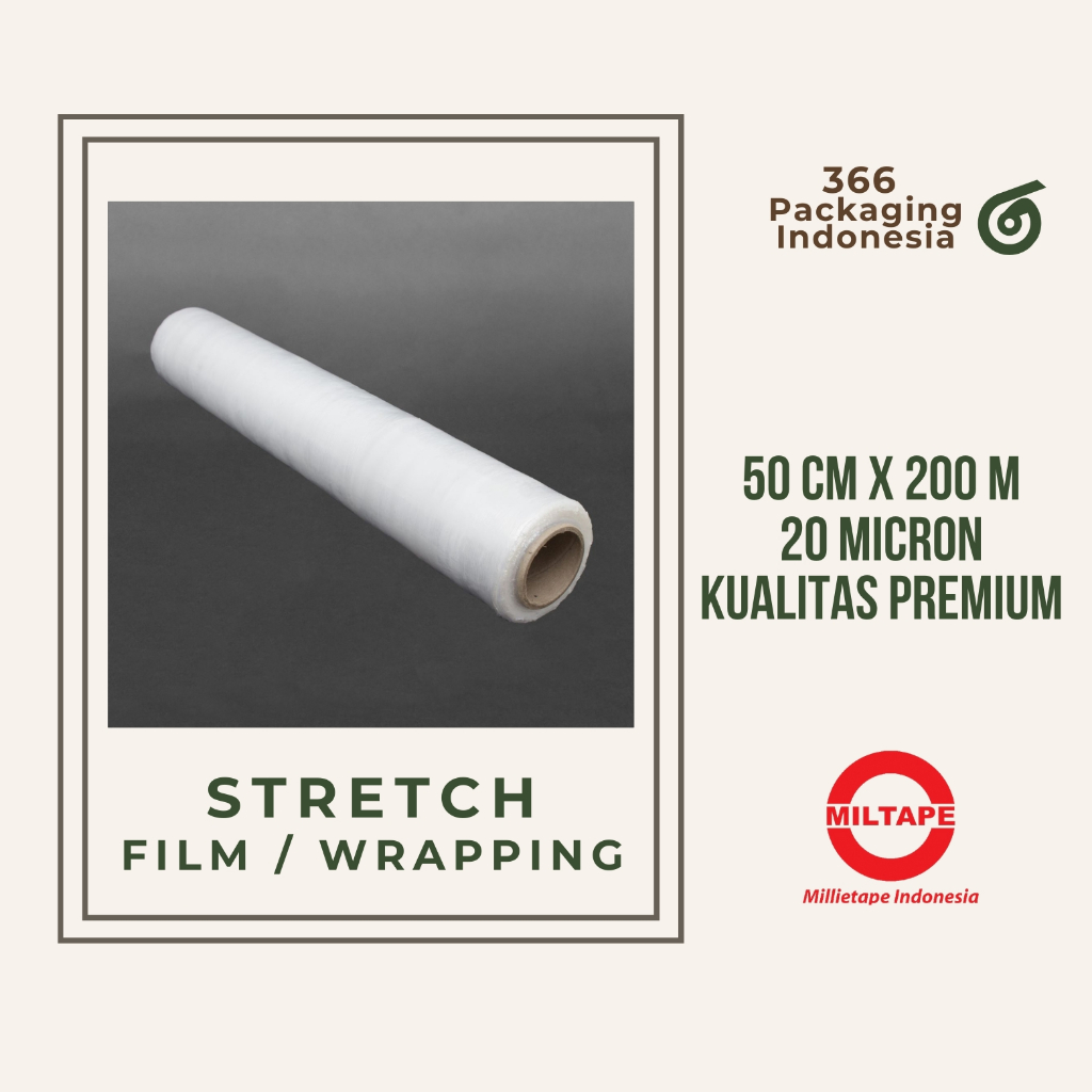 

PLASTIK FRAGILE / STRETCH FILM 50 CM X 200 M PREMIUM