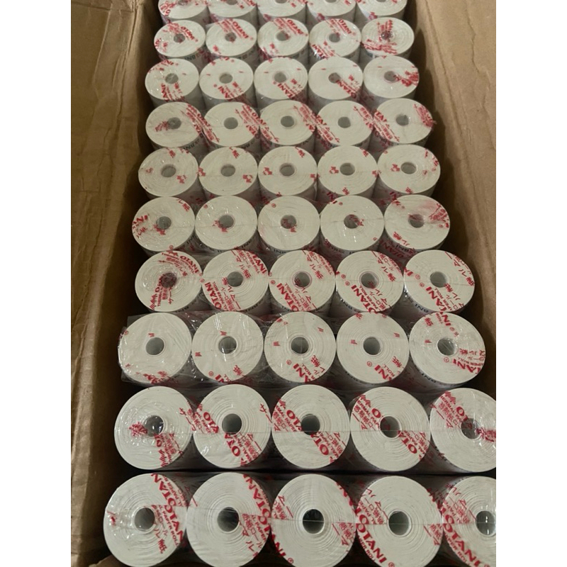 

LEBIH HEMAT..!!! kertas thermal logo BNI PAKET 1 DUS (100 roll) ukuran 57 x 40