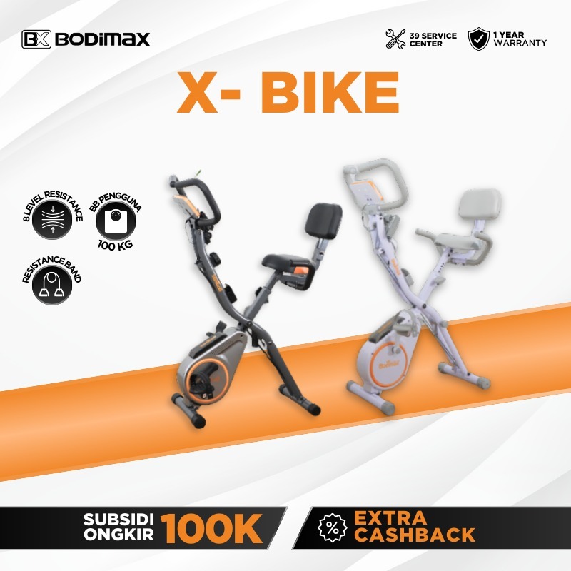 BODIMAX X-BIKE /Alat Fitness/Sepeda Statis/Magnetic X-Bike