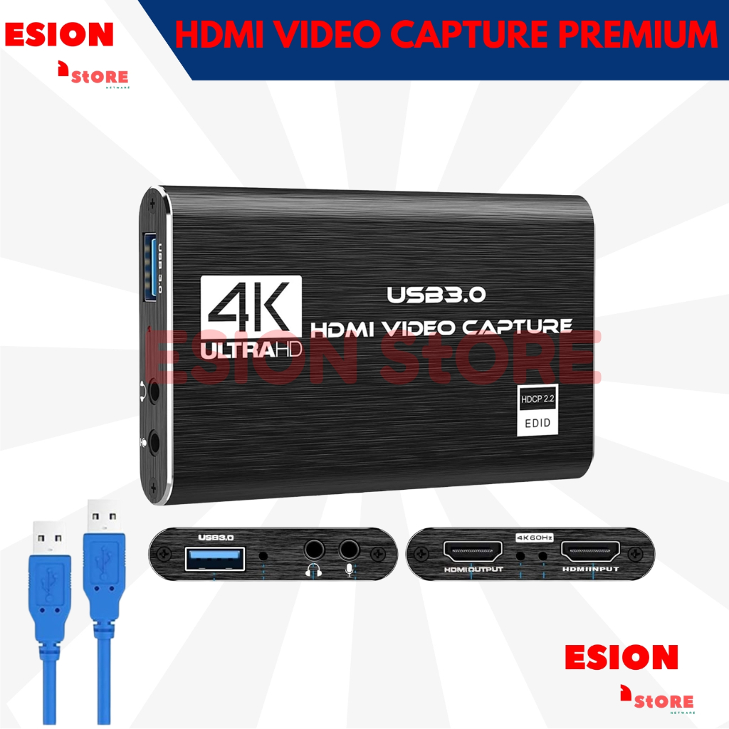 HDMI Resolusi Live Streaming Port Konektor TV Box Smartphone Premium/ Video Capture Card Adapter USB