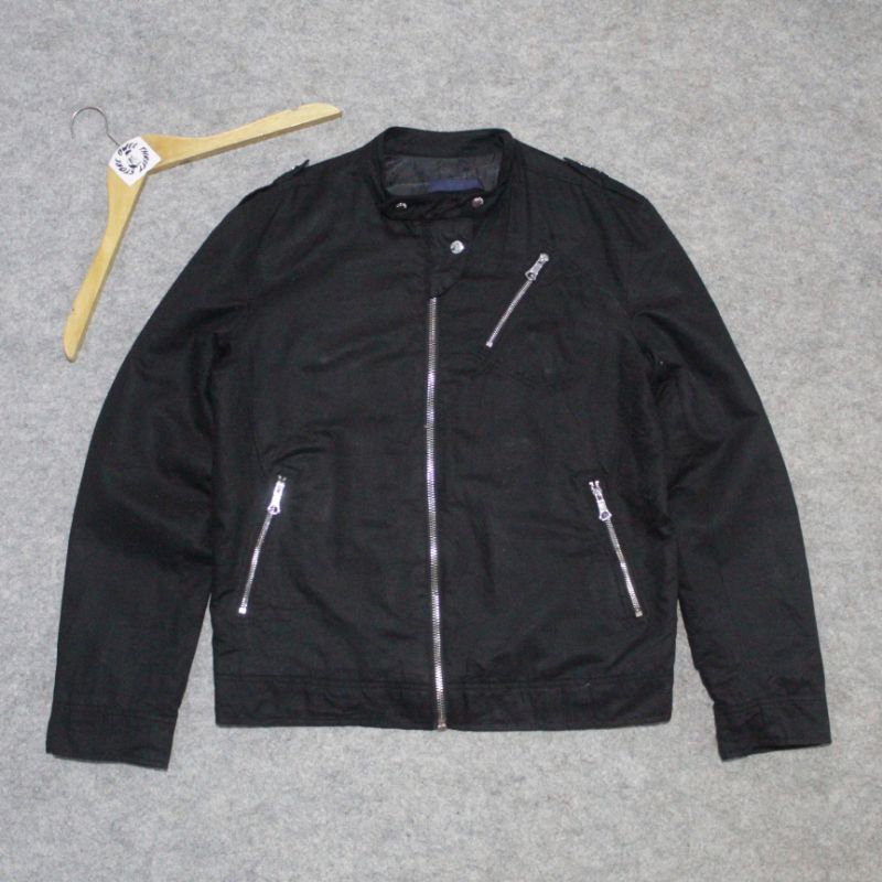 zara man bikers jacket ramones style