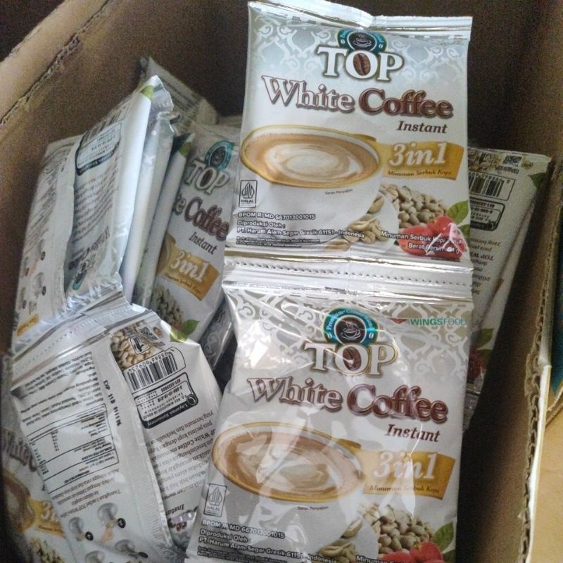 

Top White Coffe 1 Renceng isi 12 Sachet / Kopi Instan