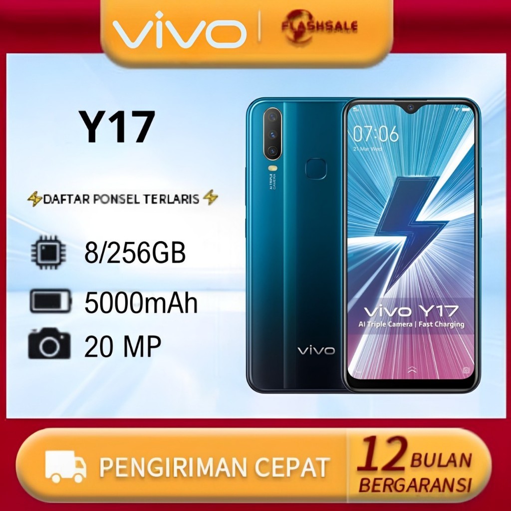 hp VIVO Y17 RAM 8/256GB  (MALL)  SEMUA STOCK LAGI PROMO | NEW FULLSET | SEGEL | GARANSI 12 BULAN