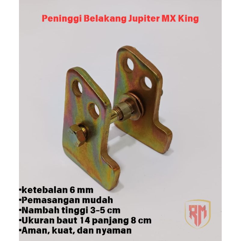 Peninggi Mono Shock Belakang Yamaha Jupiter MX King Kualitas Sangat Tebal 6 mm