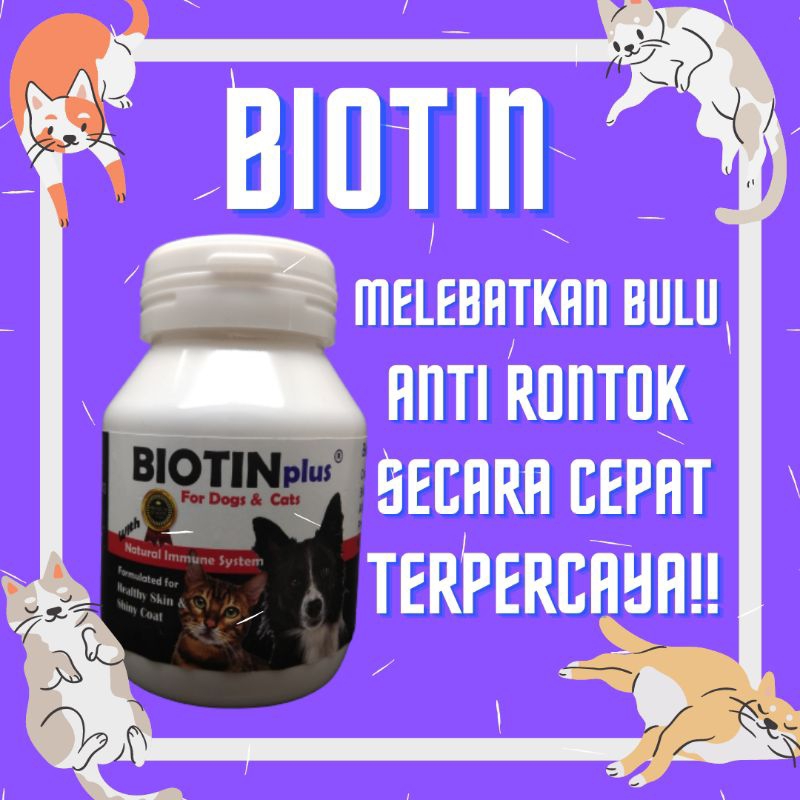 OBAT GEMUK PENYEMBUHAN BULU RONTOK KUCING ANTI RONTOK PELEBAT BULU PENUMBUH BULU ANJING DAN KUCING