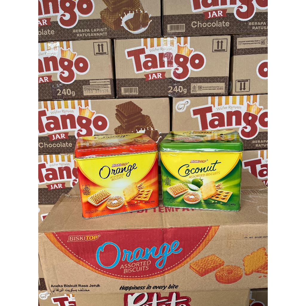 

biskitop beraneka macam 400 gram 1 dus isi 6 kaleng