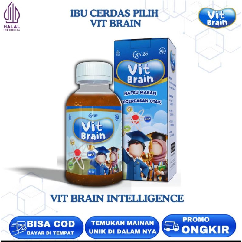 

VIT BRAIN Madu - Dukung Kecerdasan & Nafsu Makan Anak 175g