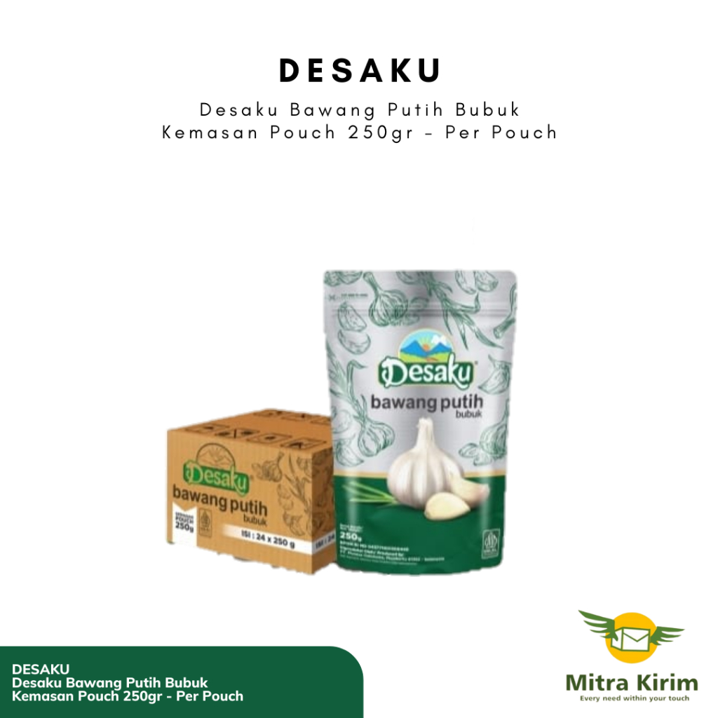 

Desaku Bumbu Bubuk Bawang Putih Kemasan Pouch 250gr - Per Pcs