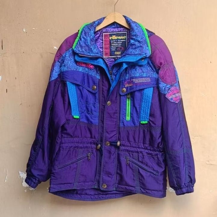 Jacket snowboard ellesse racing full colour vintage