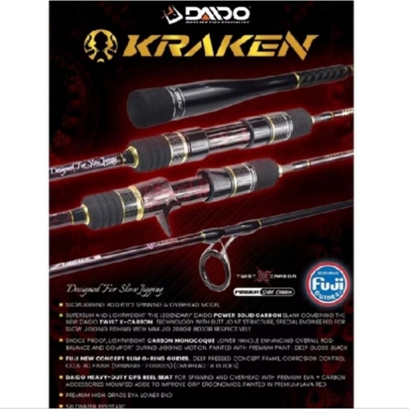 Joran Daido Kraken SP 602 Pe 3_5 Max Jig 800 gr