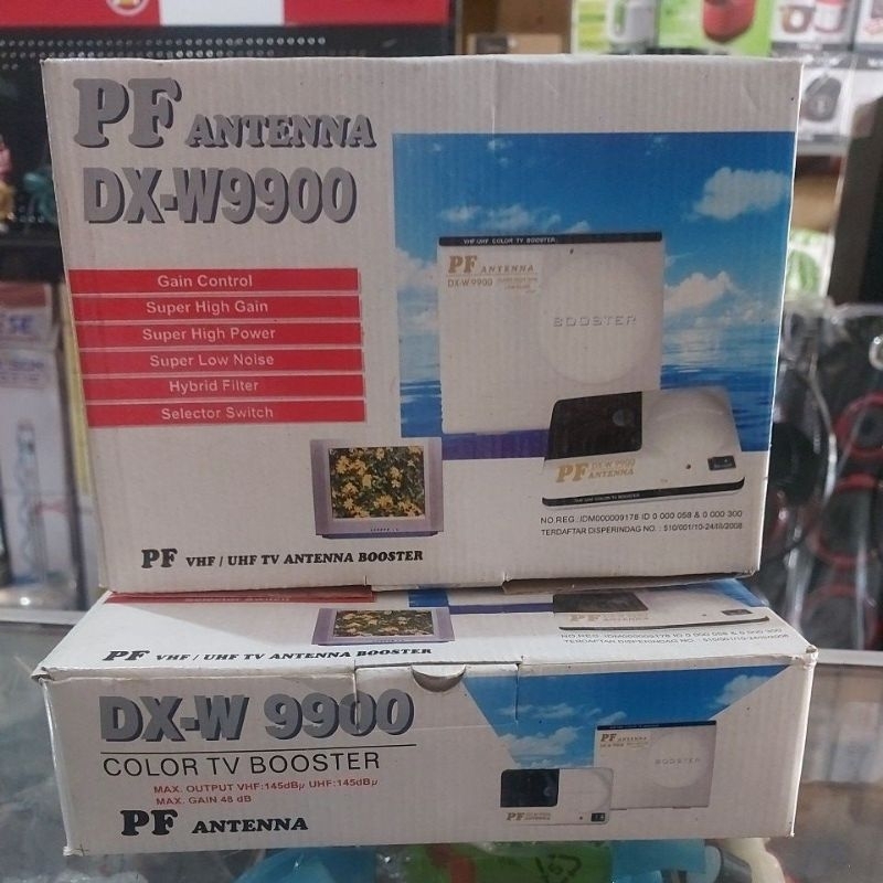 Booster PF DX-W9900/booster paket DX-W9900/Booster antena tv PF/BOOSTER TV SET ATAS BAWAH/TV BOOSTER