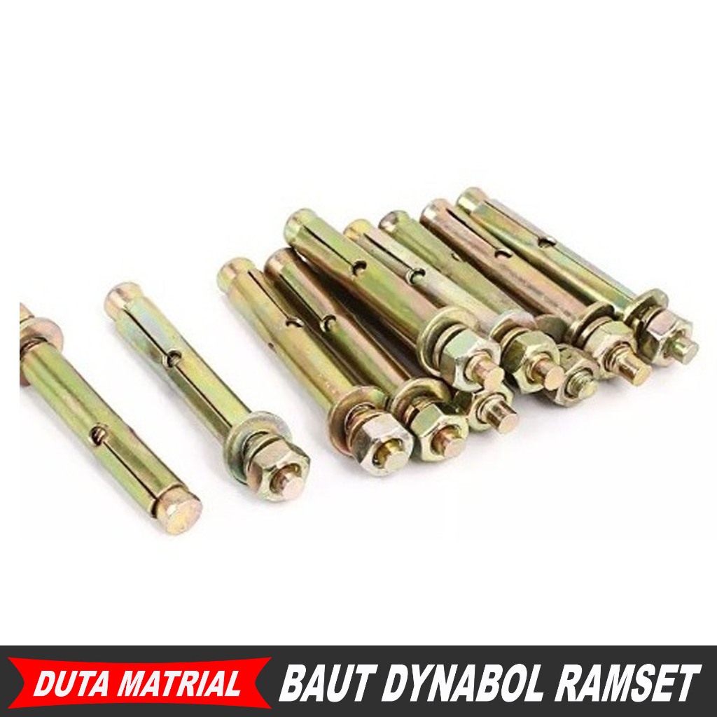 Dynabolt 12 x 100 mm Baut Tembok Beton Tanam Dinabolt Bracket Set M12 x 100 mm