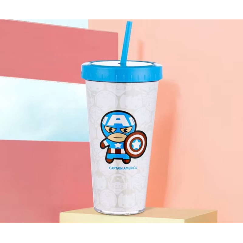 Tumbler miniso- Marvel [Capt america] botol minum