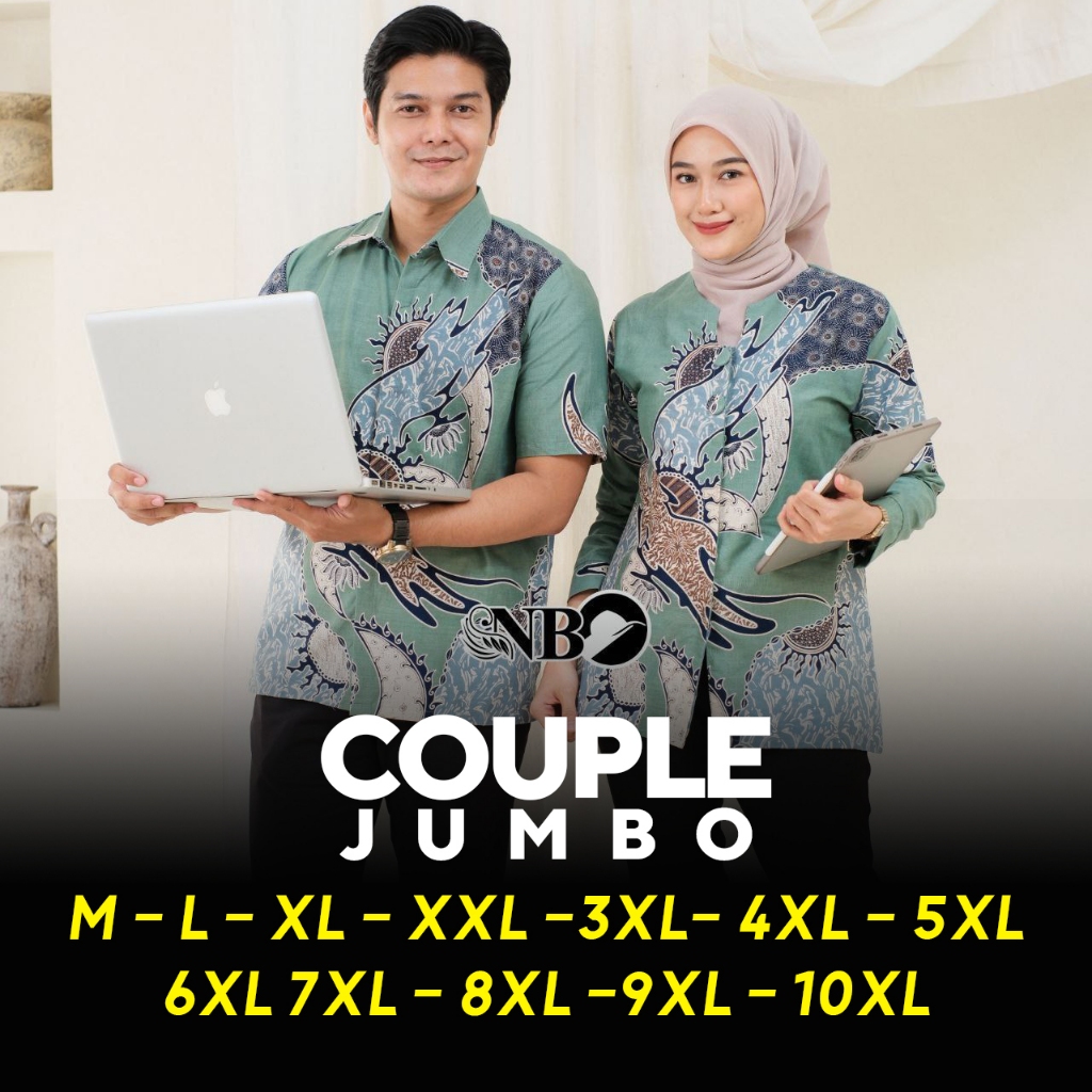 COUPLE BATIK JUMBO - BATIK JUMBO - BATIK COUPLE - BATIK COUPLE MODERN - BATIK COUPLE PASANGAN - BATI