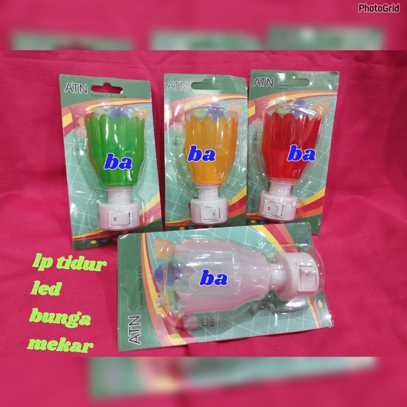 LAMPU TIDUR LED BUNGA MEKAR ATN