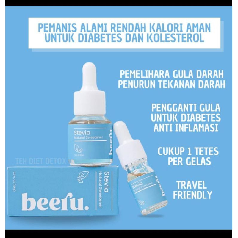 BEERU STEVIA NATURAL SWEETERS PEMANIS BUATAN 0 KALORI
