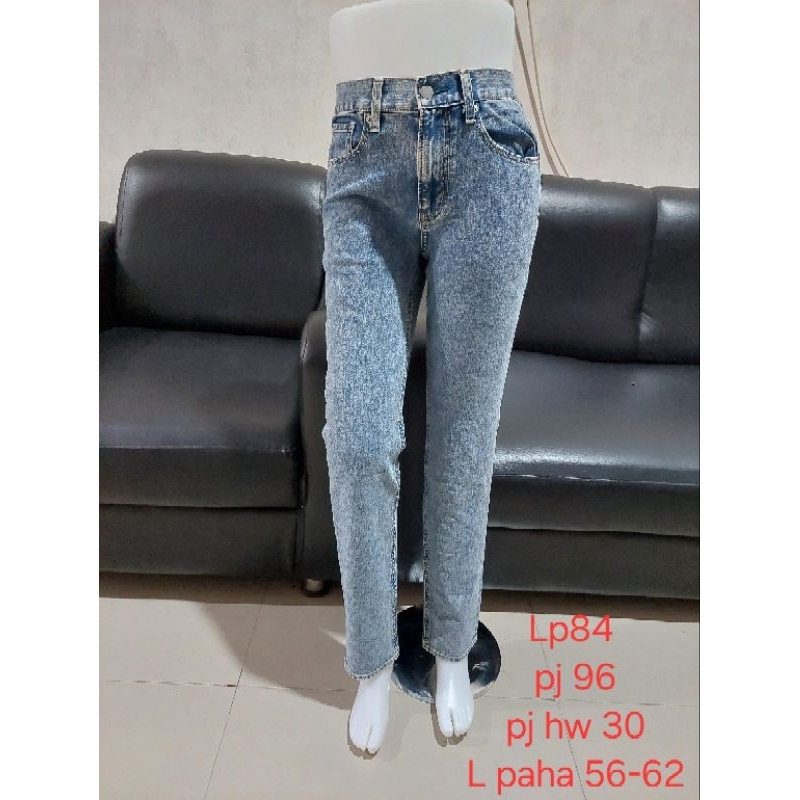 Gu by uniqlo celana jeans celana denim wanita branded hw