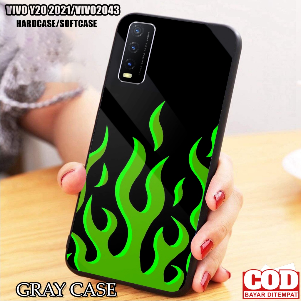 Case VIVO Y20 2021/VIVO  2043 - Casing VIVO Y20 2021/VIVO  2043 ( FIRE) Silikon VIVO Y20 2021/VIVO  