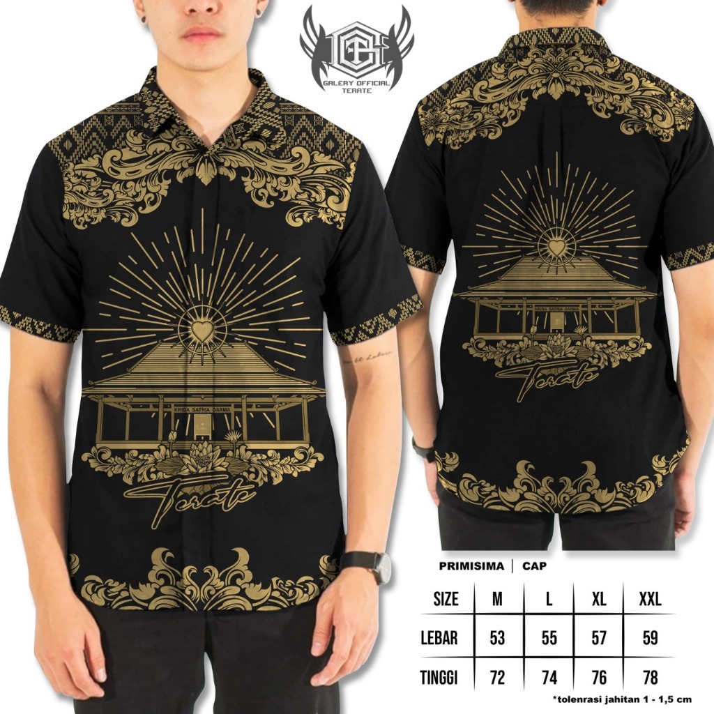 KEMEJA BATIK PSHT PADEPOKAN KEMEJA BATIK SH TERATE KEMEJA PSHT KEKINIAN KEMEJA PRIA