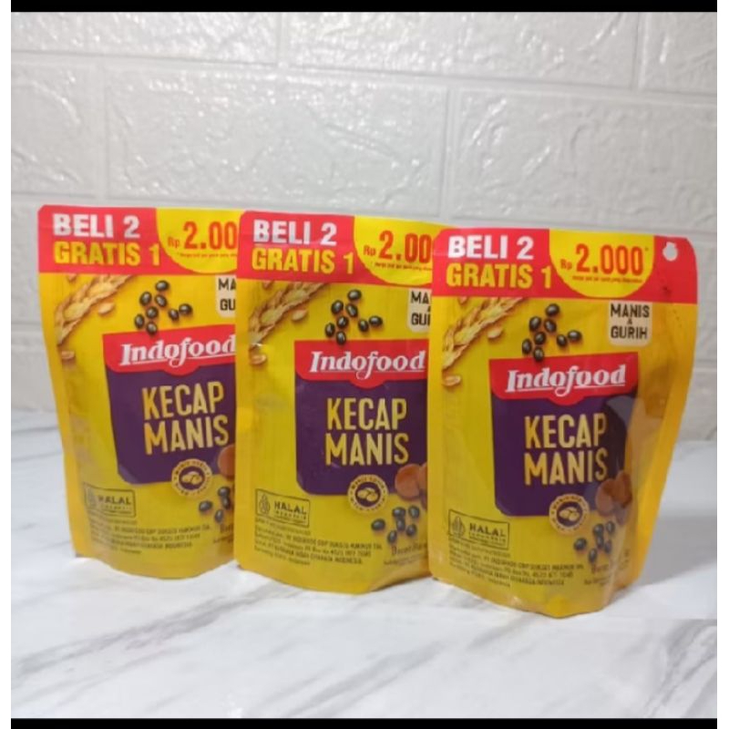 

Indofood KECAP MANIS Beli 2 gratis 1 netto 77g