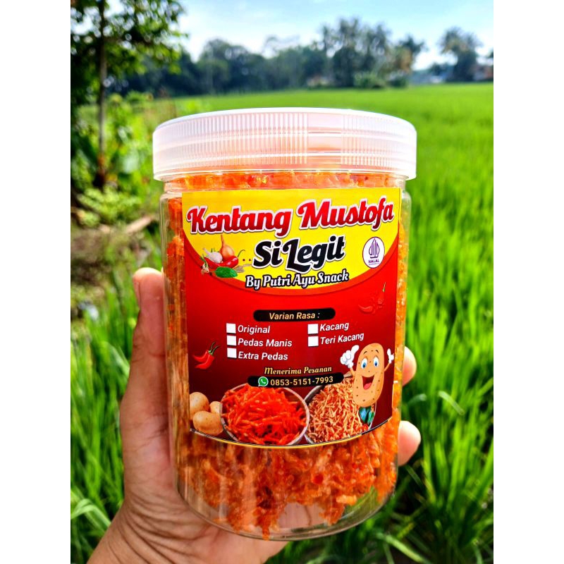 

KENTANG MUSTOFA SILEGIT ORIGINAL KUALITAS PREMIUM(Toples volume 400ml ,800ml,1000ml)