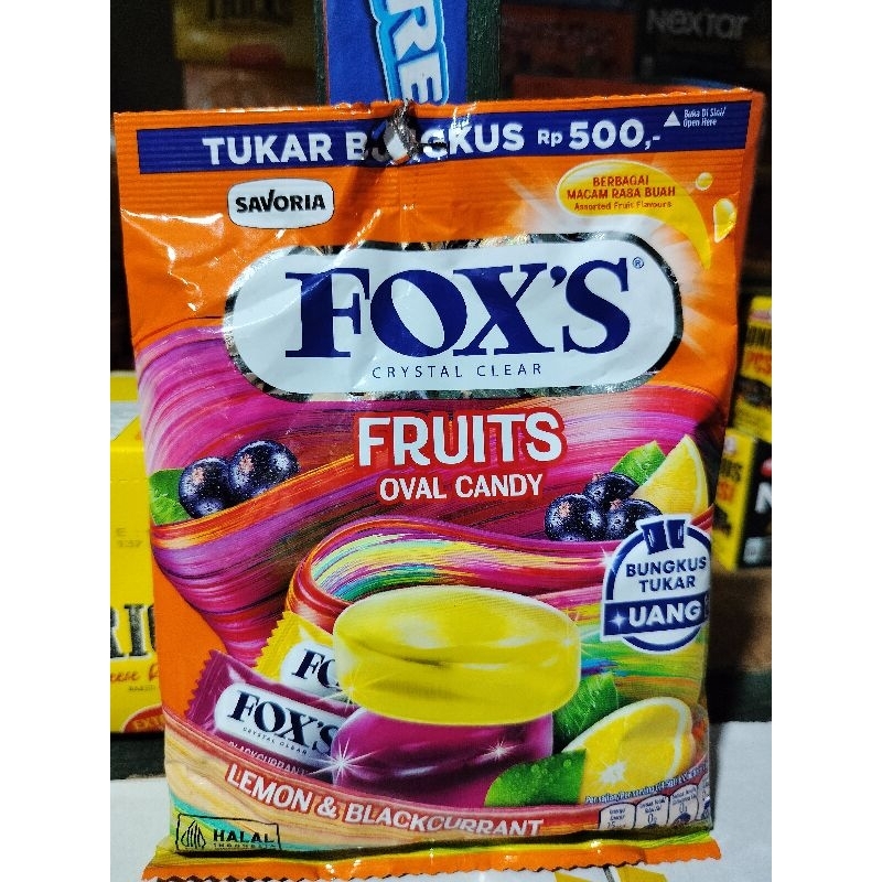 

Permen Fox's Fruits Oval Candy ( isi 50 butir )