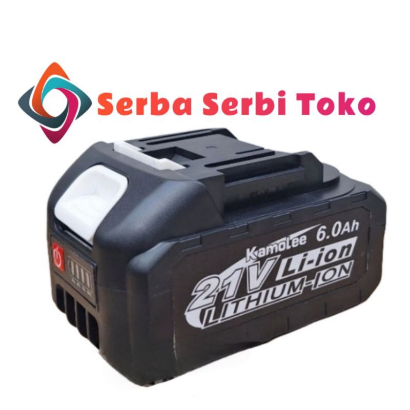 BATERAI IMPACT WRENCH KAMOLEE 21V 6.0AH BATERAI BOR GERINDA KAMOLEE