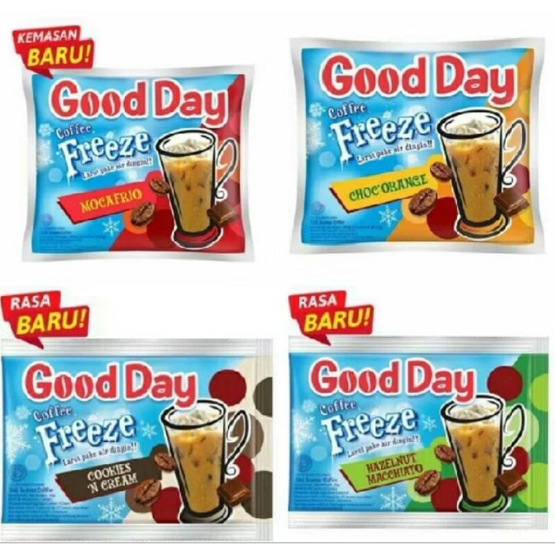 

Kopi GOOD DAY coffe Freeze 30 gram/harga per 1 pcs