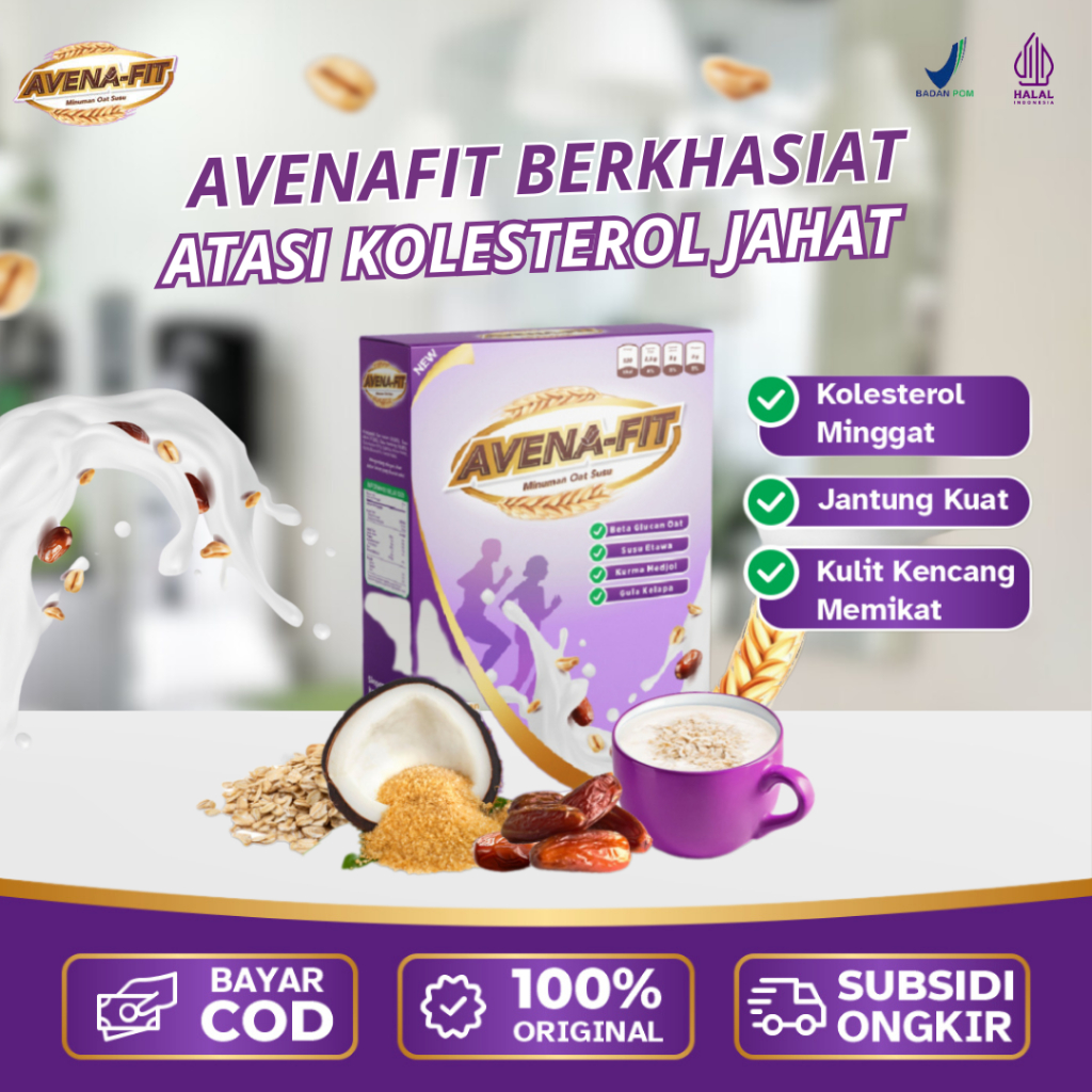 

Avenafit Oat Granola Oatmeal - Sereal Sehat untuk Diet & Turunkan Kolesterol