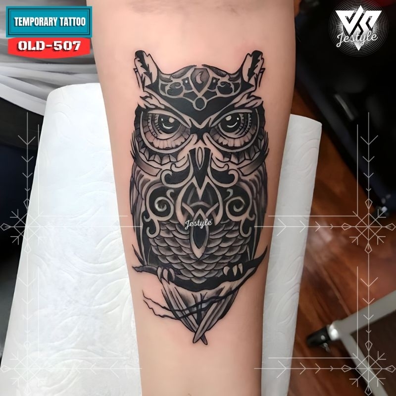 [OLD-507] Tato Temporer Temporary Tattoo burung hantu owl