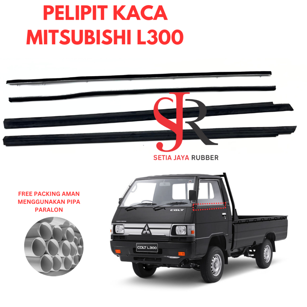 Karet Pelipit Kaca Luar Dalam Mobil Mitsubishi L300