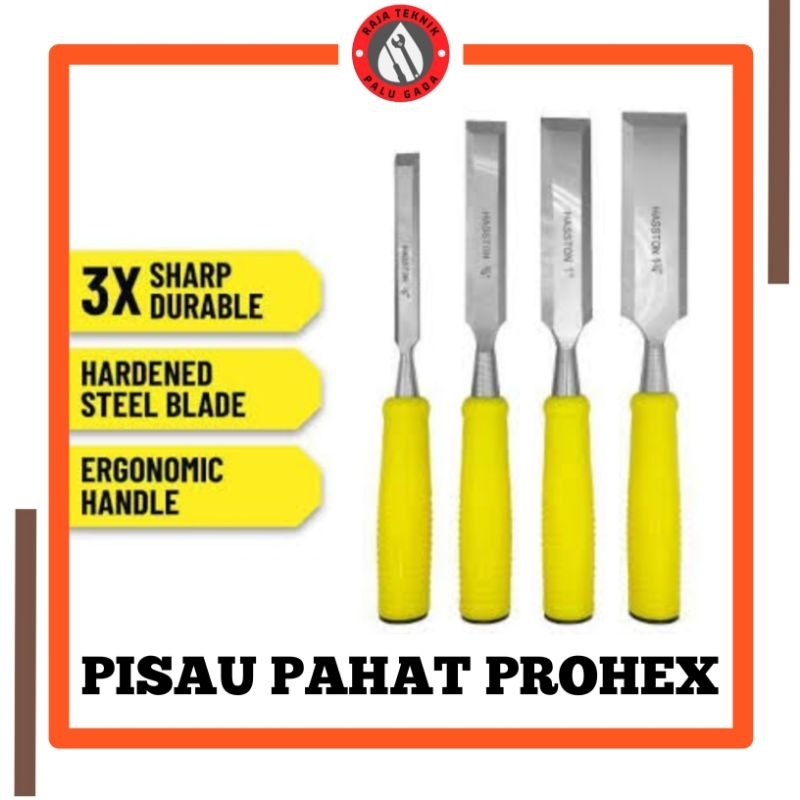 HASSTON PROHEX Pahat Kayu 1" / pisau tatah 1"