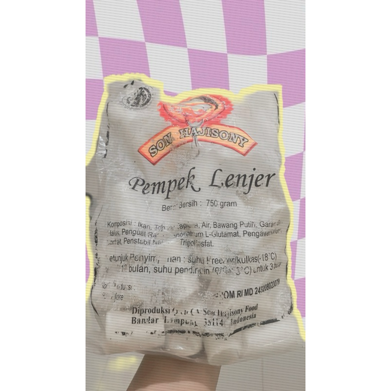 

PEMPEK SON HAJISONY (Asli Lampung) Lenjer Curah 750g + Cuko