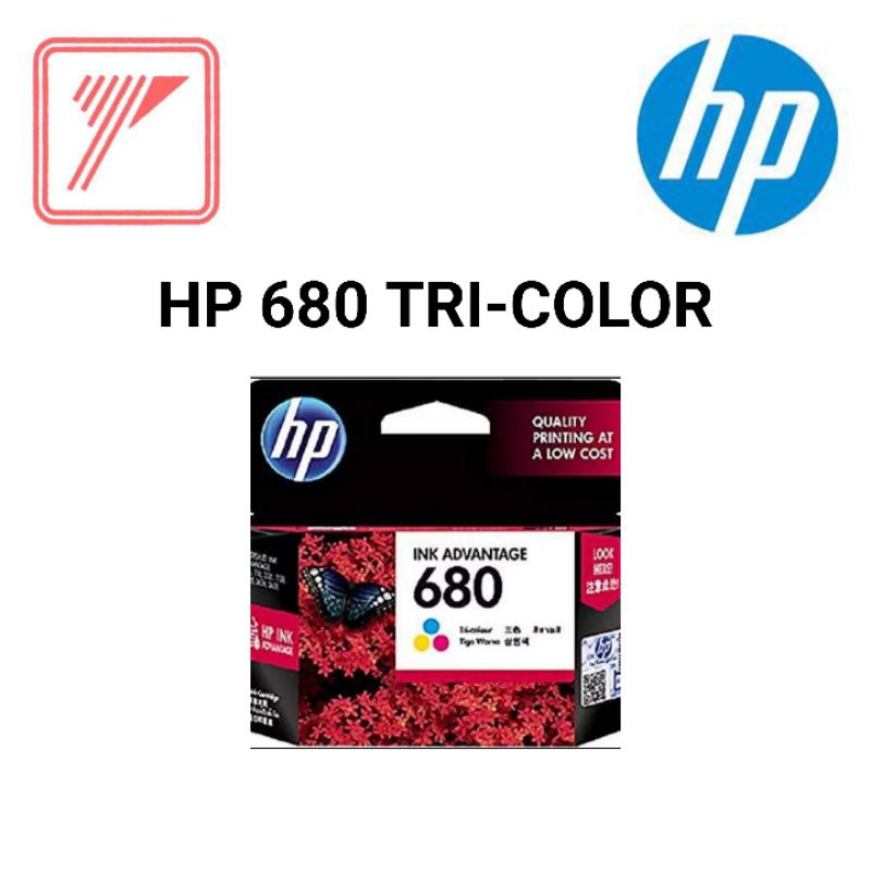 HP Ink Tinta 680 Tri-color HP680 680C Original Ink Advantage Cartridge