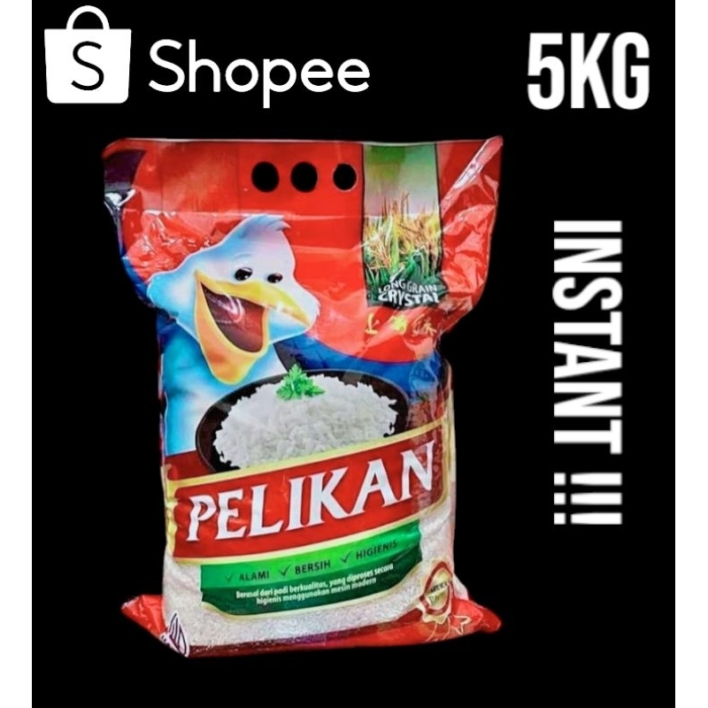 

PROMO!!! BERAS PREMIUM PELIKAN (5KG) | BERAS ENAK BERKUALITAS MURAH PULEN DAN NIKMAT